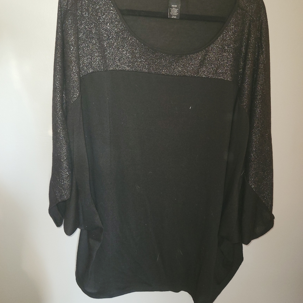 Dolmen sleeve swearer top black